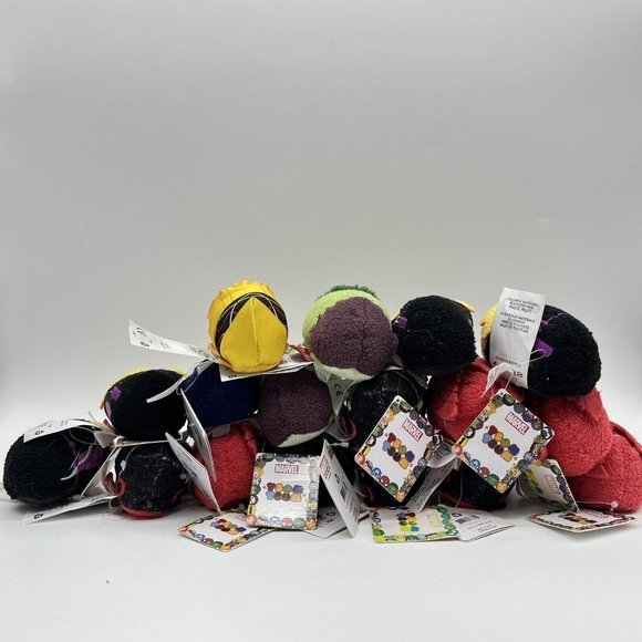 Disney Tsum Tsum Plush Lot Marvel Star Wars Hulk Black Panther Ant Man W Tags - Picture 5 of 5